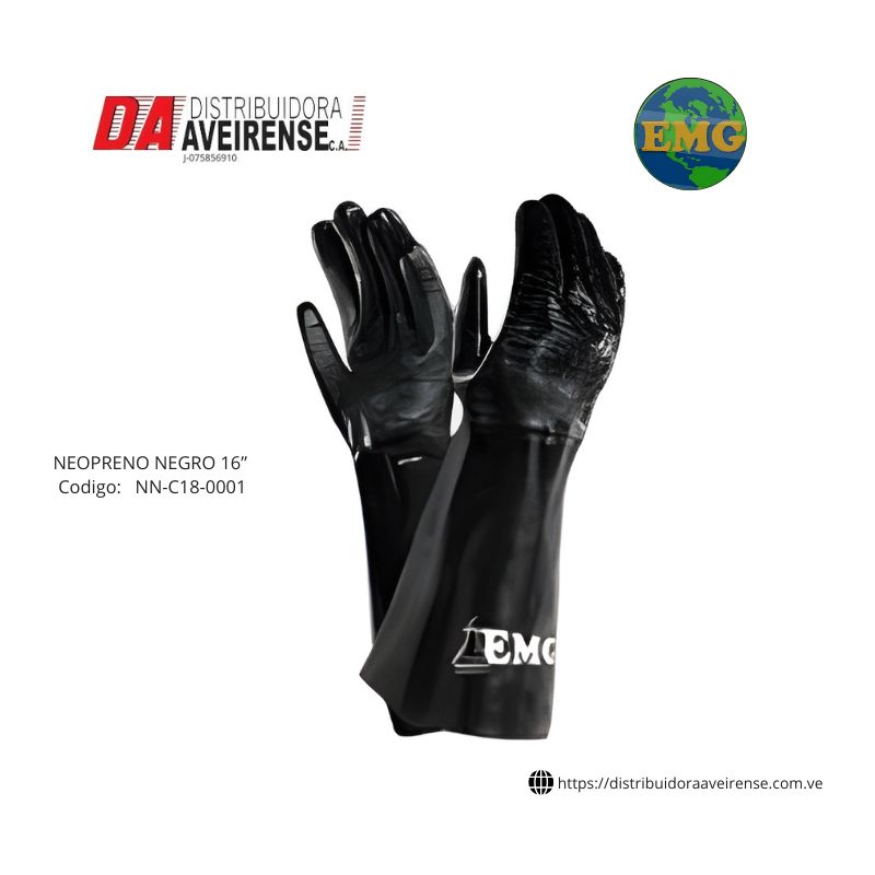 Guante NEOPRENO NEGRO 16” .