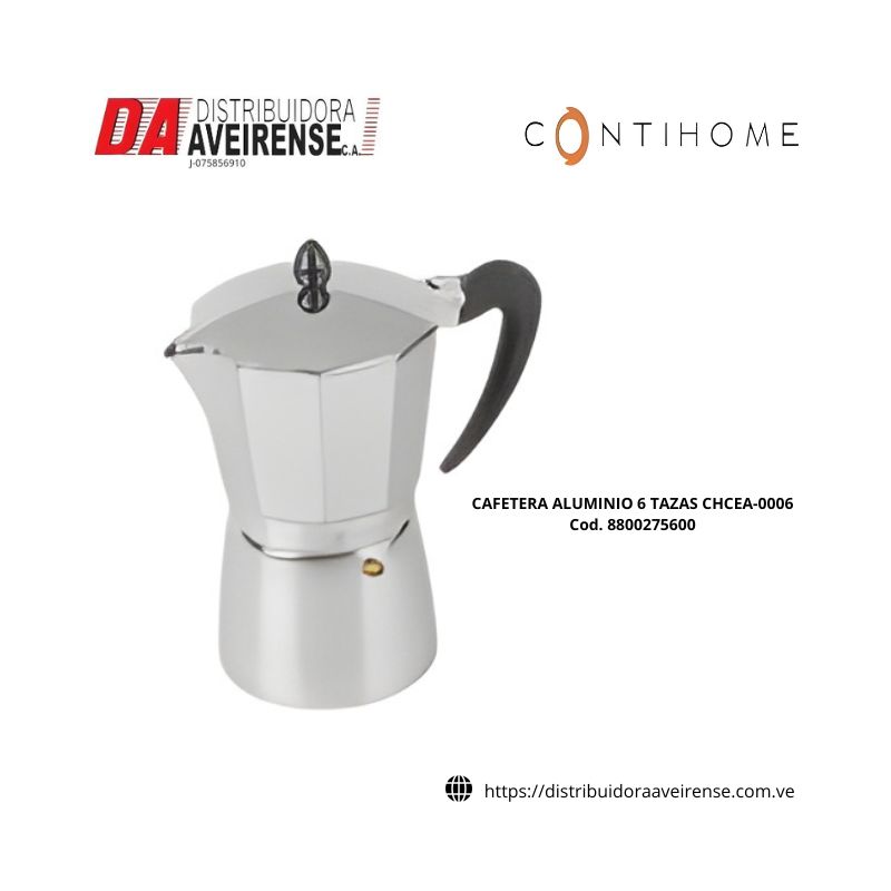 CAFETERA ALUMINIO 6 TAZAS CHCEA-0006.