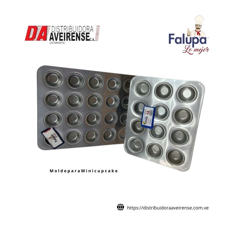 Bandeja  M o l d e  p a r a  M i n i c u p c a k e ,  Medidas 280 Ancho x 370 Largo 12 cavidades 