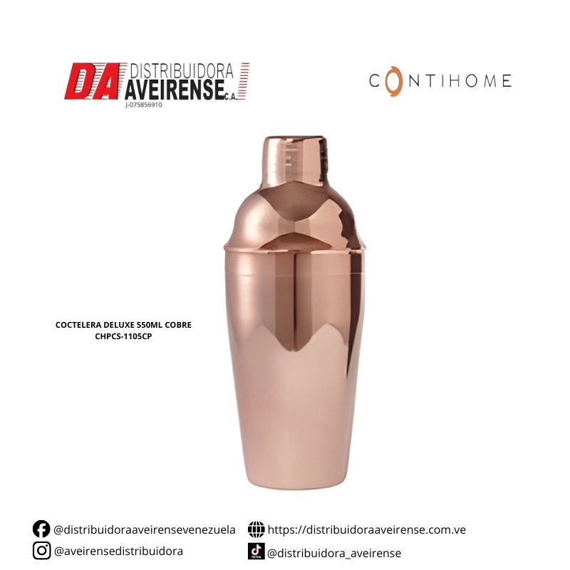 COCTELERA DELUXE 550ML COBRE CHPCS-1105CP.