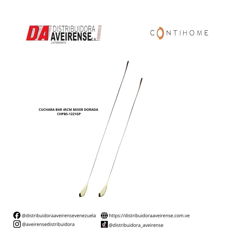 CUCHARA BAR 45CM MIXER DORADA CHPBS-1221GP.