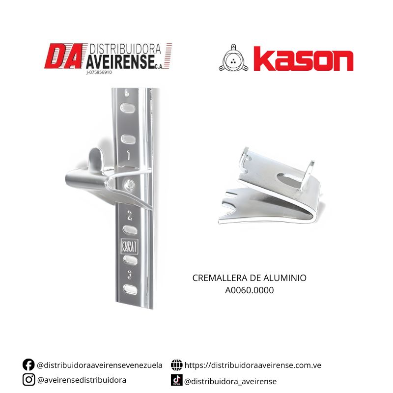 CREMALLERA DE ALUMINIO A0060.0000.