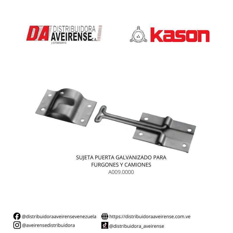 SUJETA PUERTA GALVANIZADO PARA FURGONES Y CAMIONES A009.0000.