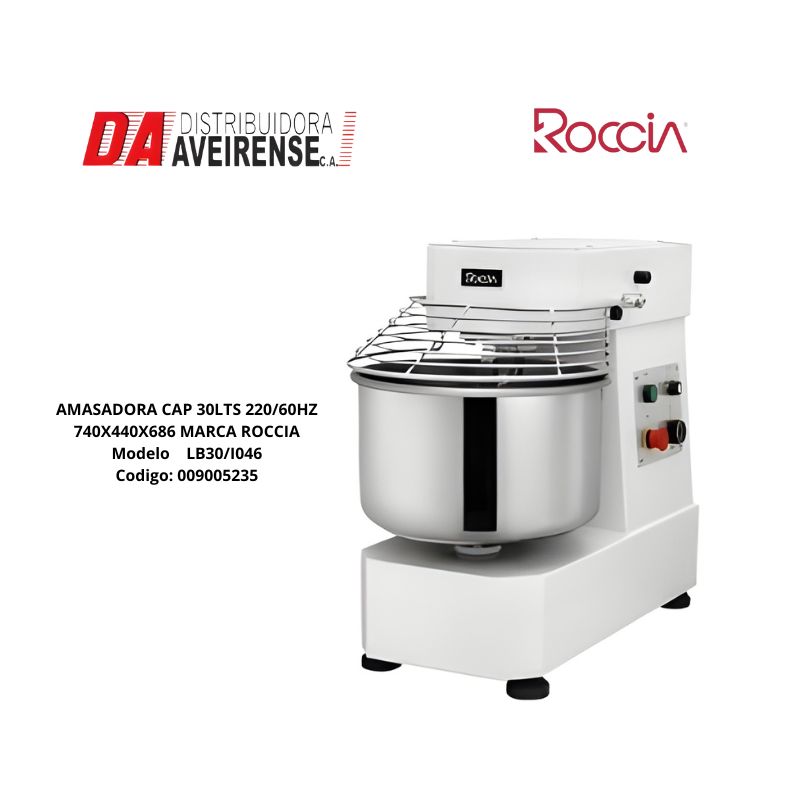 AMASADORA CAP 30LTS 220/60HZ  740X440X686  MARCA ROCCIA