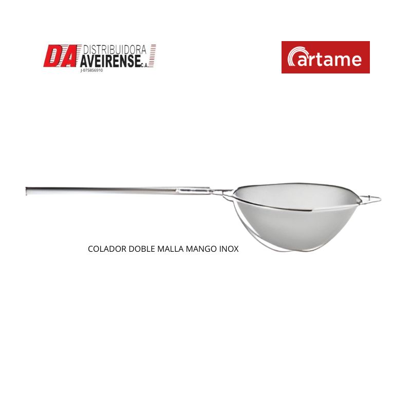 COLADOR DOBLE MALLA MANGO INOX 36x86.
