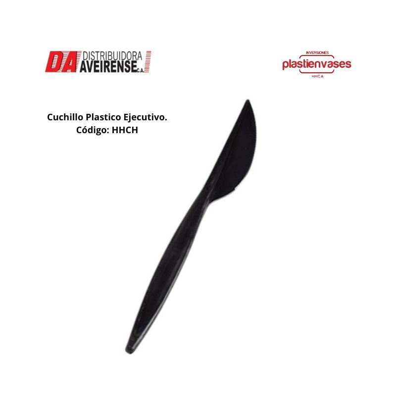 Cuchillo Plastico Ejecutivo (GRANEL). 2000 unidades, blanco o negro