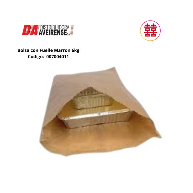 Bolsa de Papel con Fuelle 6kg (1x500).