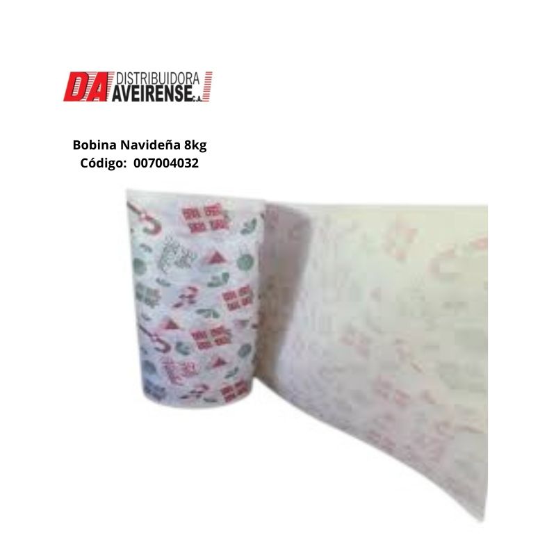 Bobina  Fabolusa 8kg (44cm) Impresión motivos  Navideños